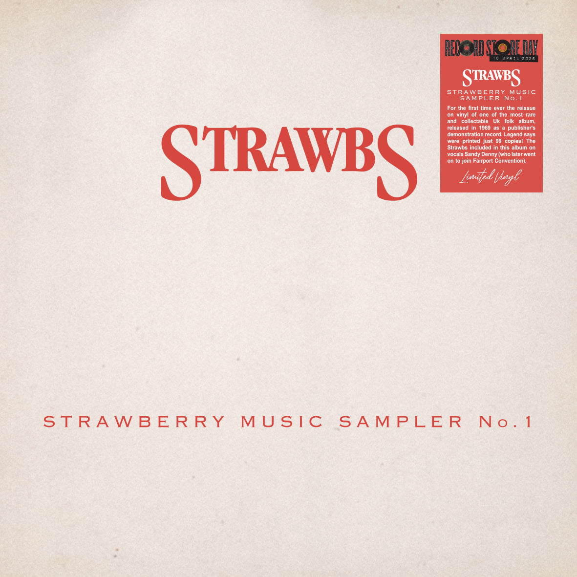 STRAWBS - Strawberry Music Sampler No.1 RSD26